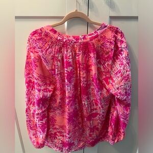 Lilly Pulitzer Elsa Blouse Size Large